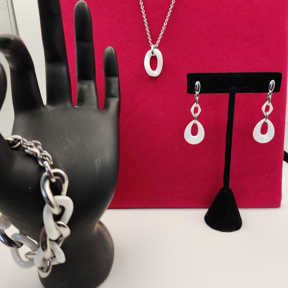 STEELX jewelry Necklace, Bracelet and Earrings set